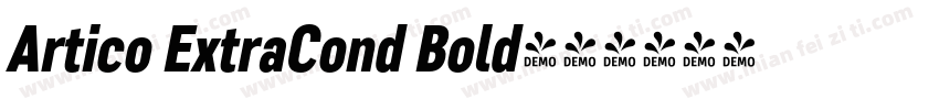 Artico ExtraCond Bold字体转换